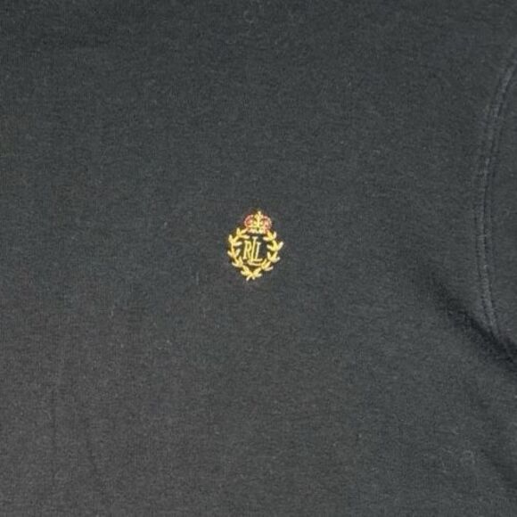 Lauren Ralph Lauren Women’s Size S Long Sleeve Turtle Neck Black Dark Academia - Picture 2 of 8